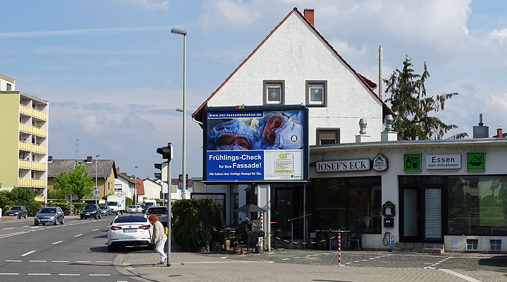 Fassadendoktor Plakatwerbung Fa. Grimm