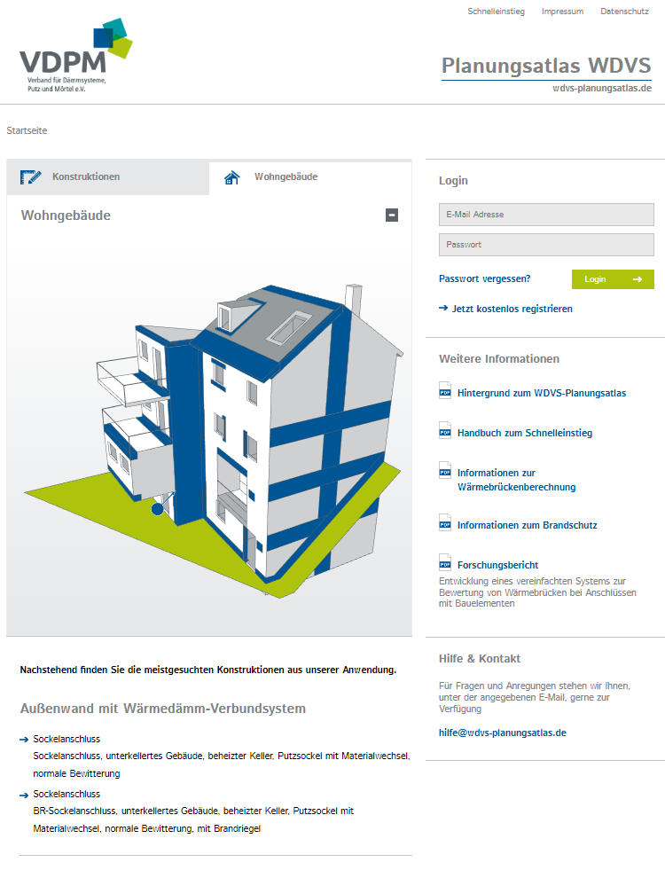 WDVS Planungsatlas von Verband für Dämmsysteme, Putz und Mörtel e.V.