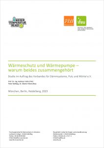 Titelbild Broschüre Wärmeschutz und Wärmepumpe von FIW und ifeu