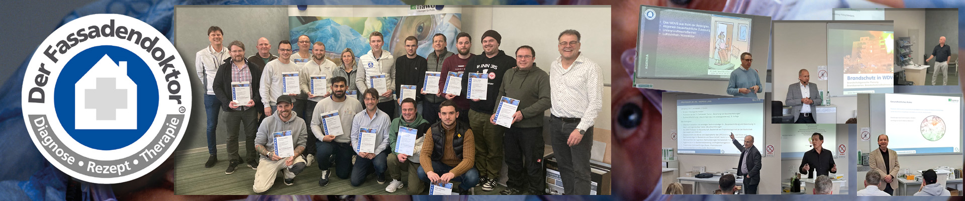 Absolventen und Referenten der Fassadendoktor-Ausbildung 2024
