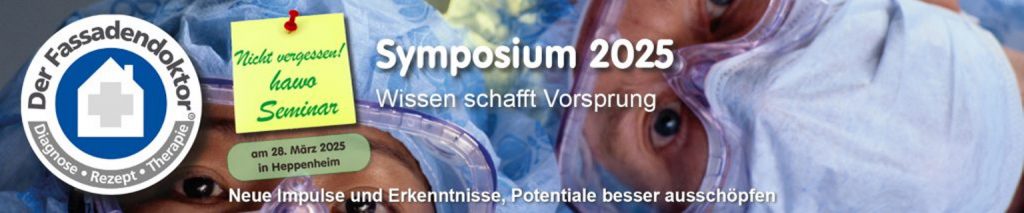 2 Ärzte im OP schauen - Fassadendoktor-Logo - Logo nicht vergessen